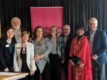 Members at the 2017-18 District Rotaract Changeover